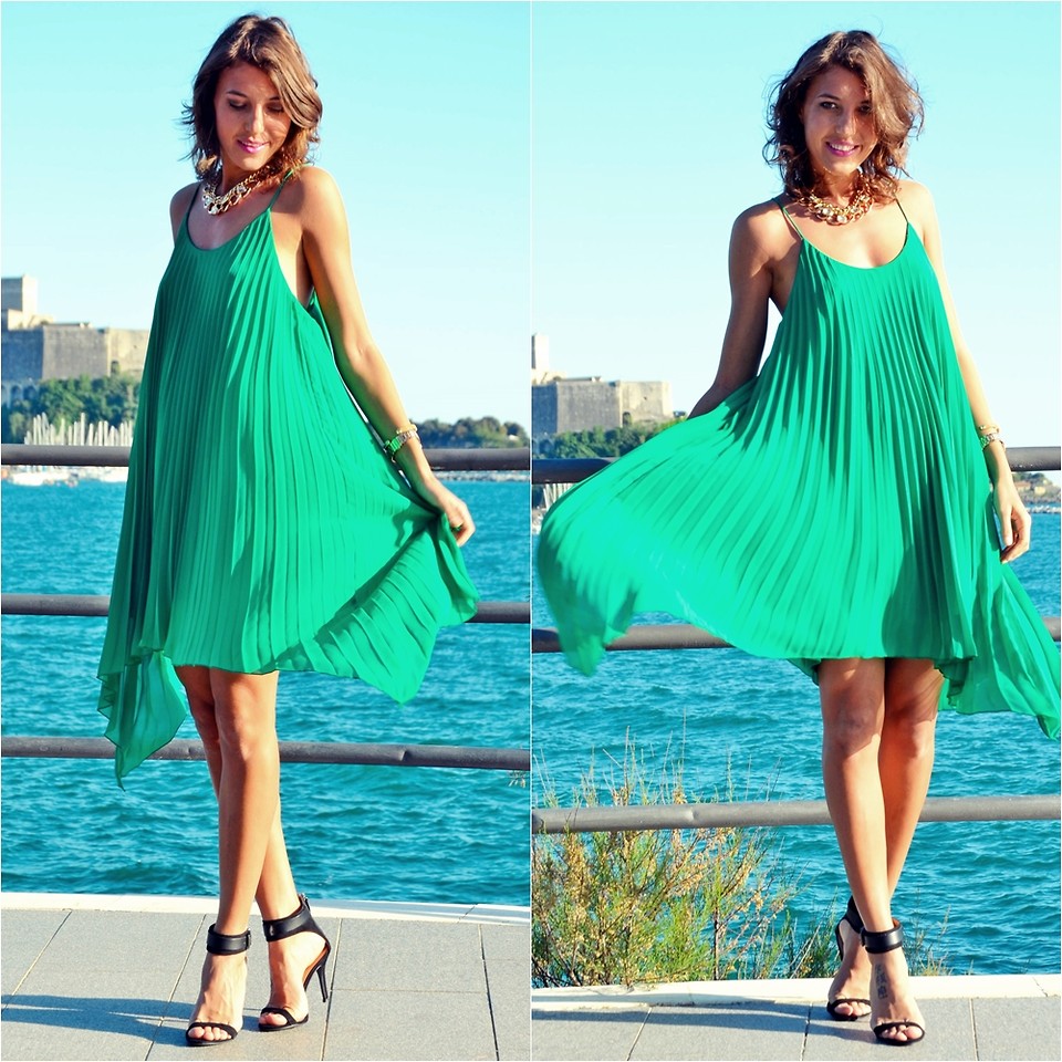 4. Pleated dress