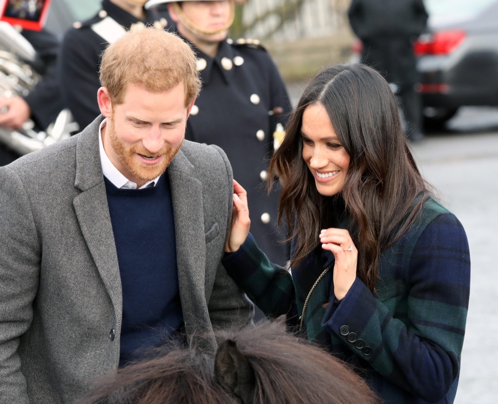 Meghan and Harry in Scotland.