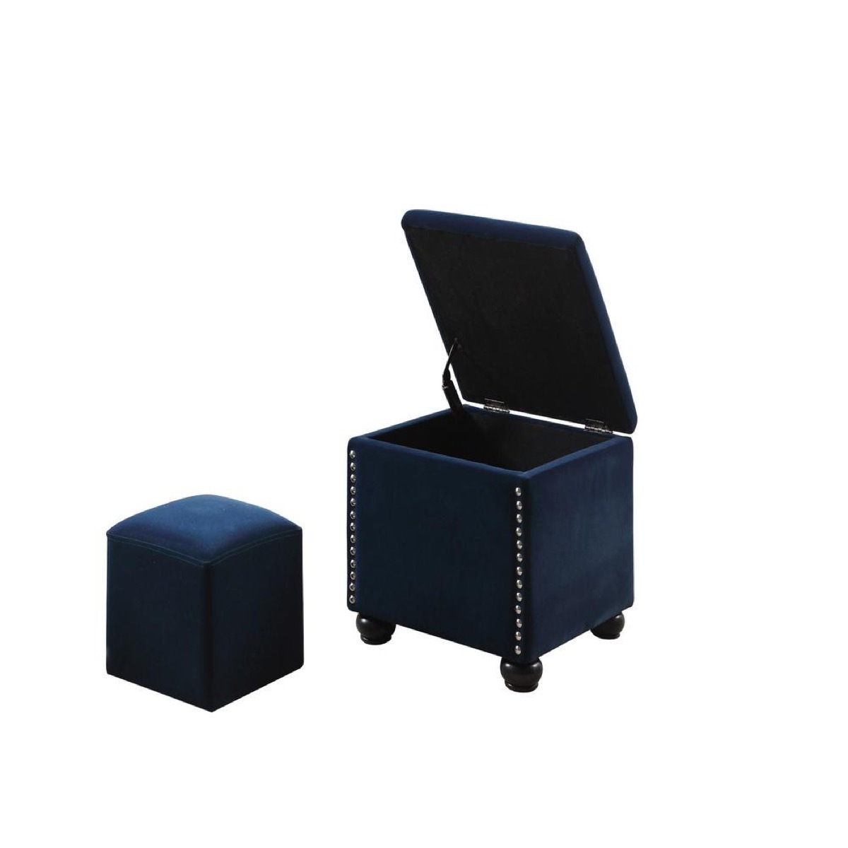 Navy Blue Storage Ottoman Home Depot