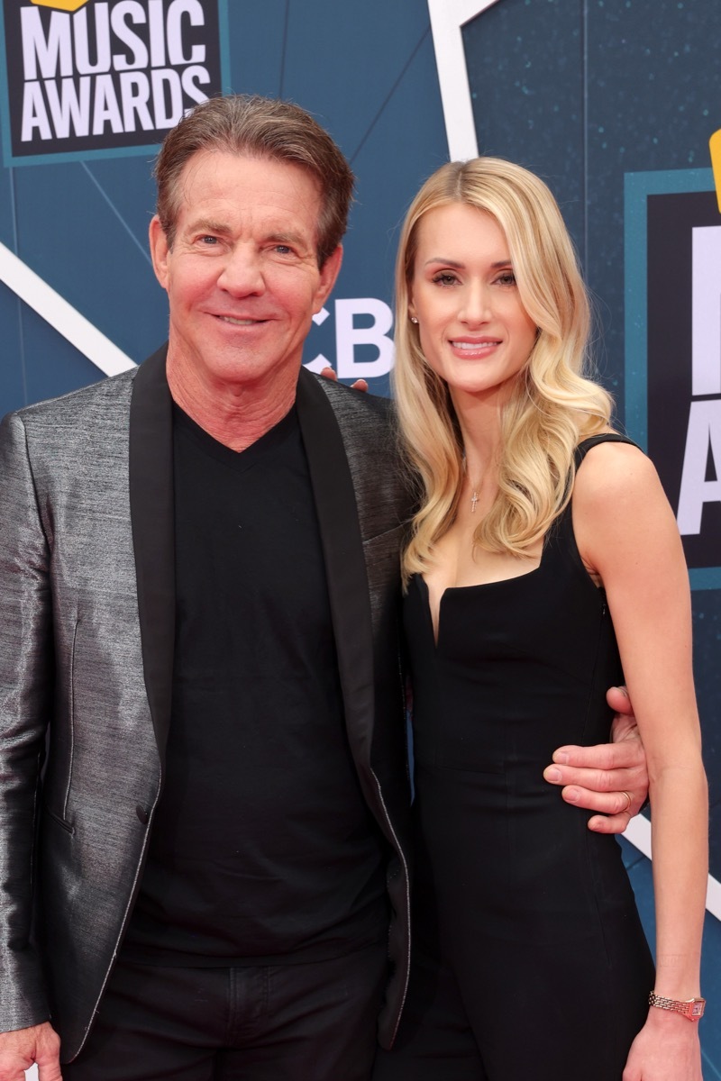 Dennis Quaid and Laura Savoie in 2022