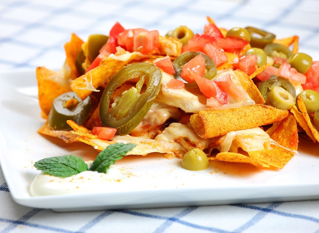 shredded turkey nachos