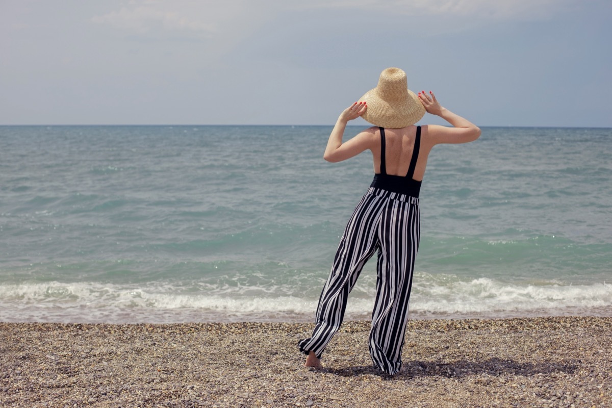 Woman Facing the Ocean