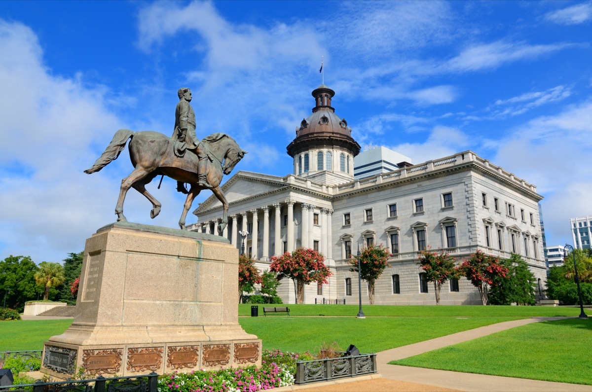 south carolina wade hampton III statue famous state statues