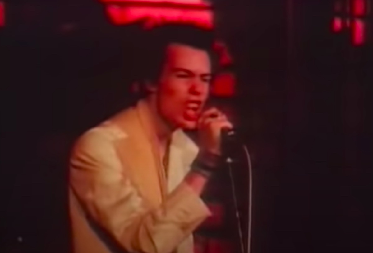 Sid Vicious performing