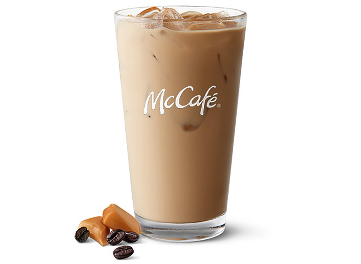 mcdonalds mccafe iced caramel latte