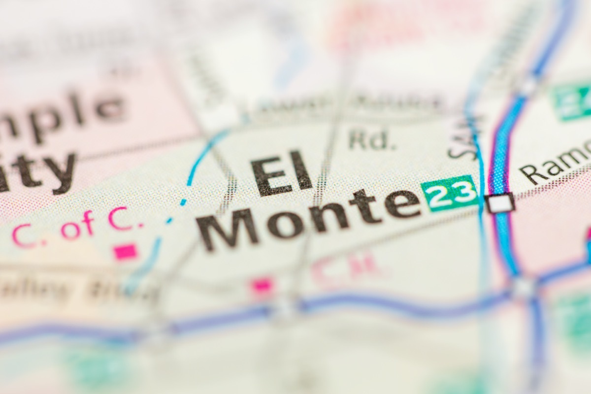 el monte california map