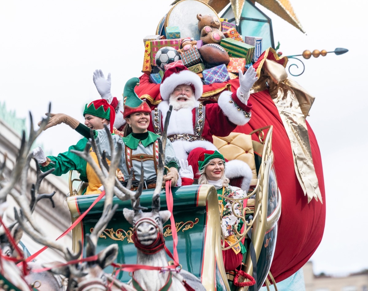 Santa at the Macy's Thanksgiving Day Parade