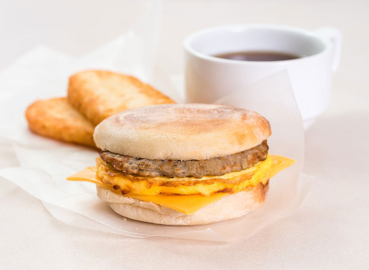 sausage breakfast sandwich