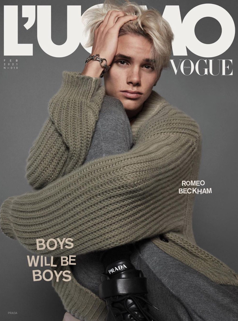 Romeo Beckham magazine cover