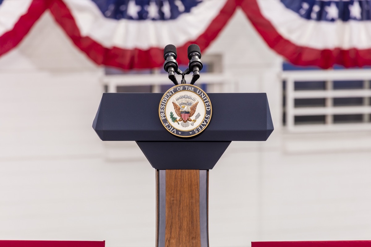 Presidential podium