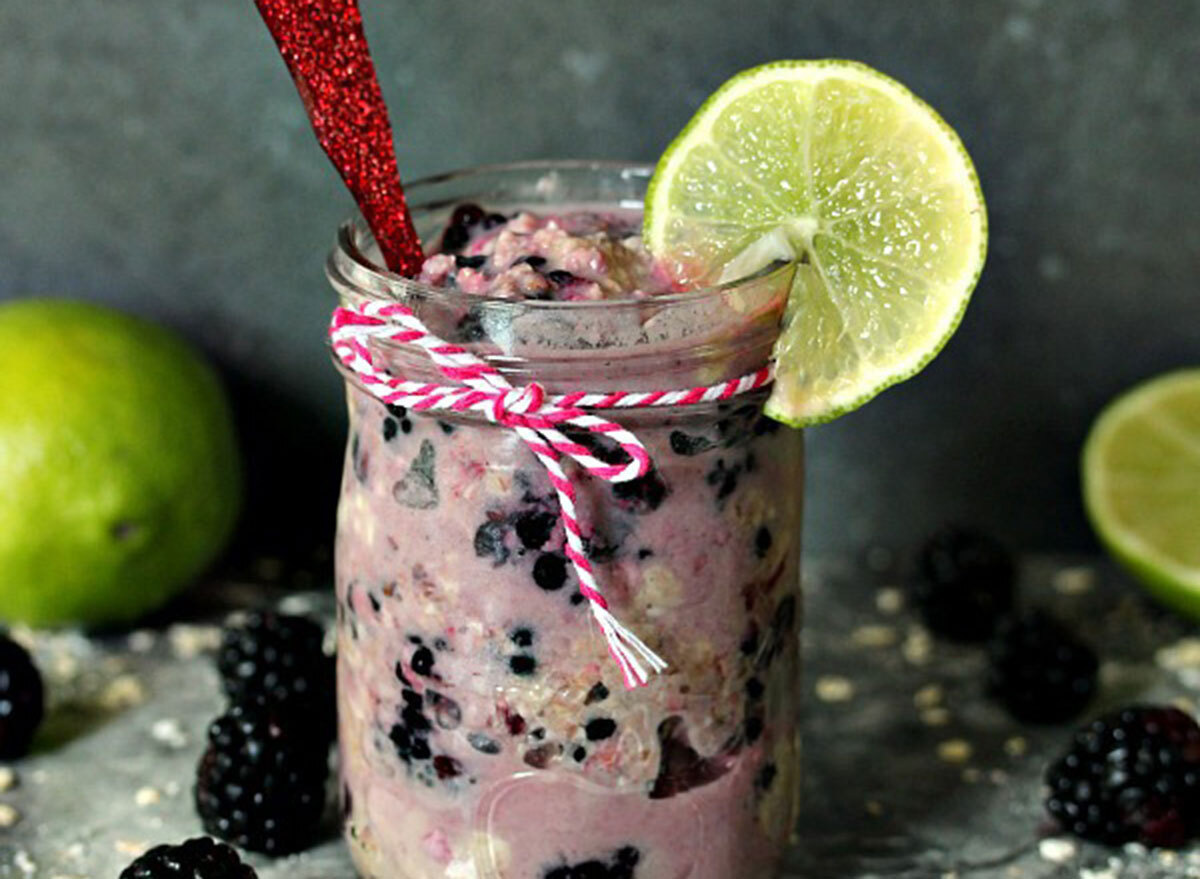 overnight oats Blackberry Mojito