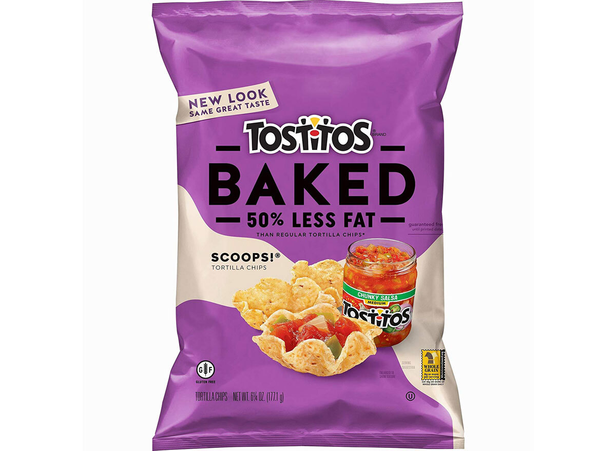 Tostitos Oven Baked Scoops Tortilla Chips - best healthy low calorie chips