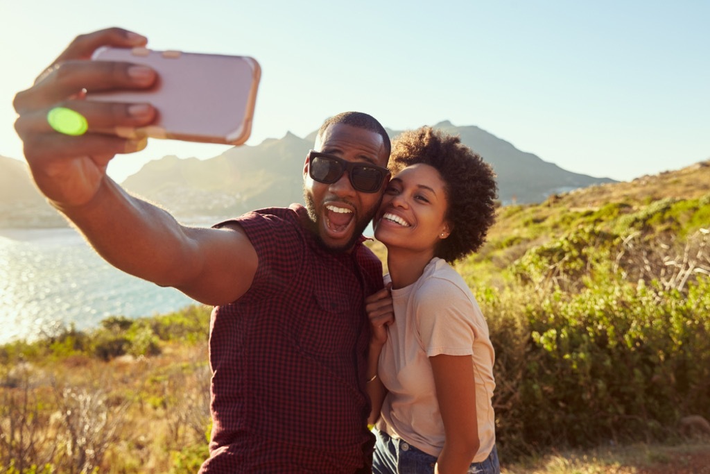 couple taking a selfie