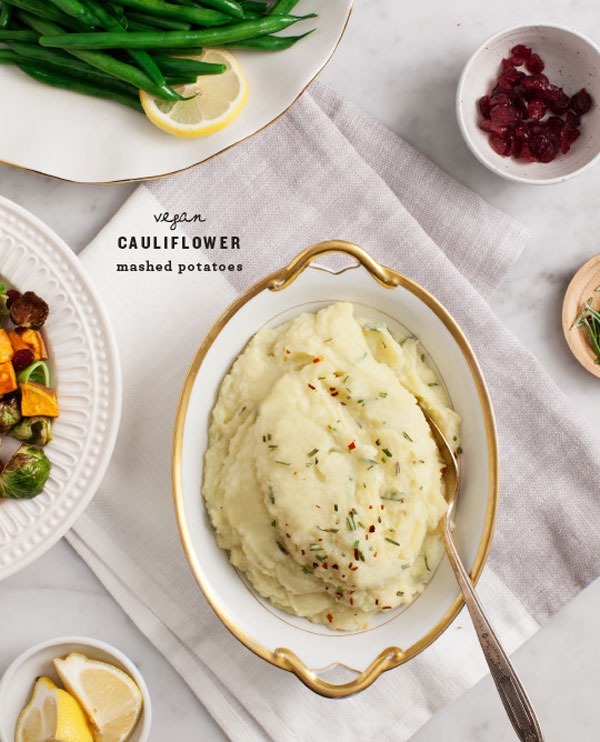 vegan cauliflower mashed potatoes