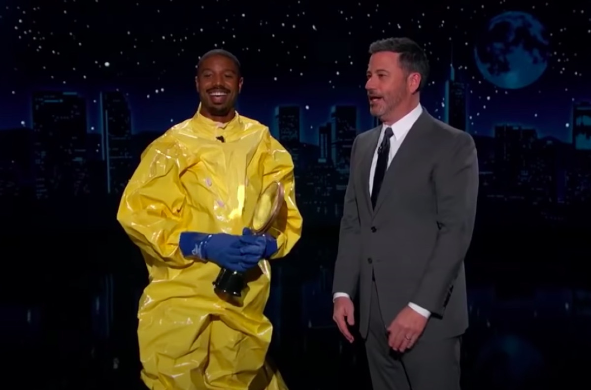 Michael B. Jordan and Jimmy Kimmel