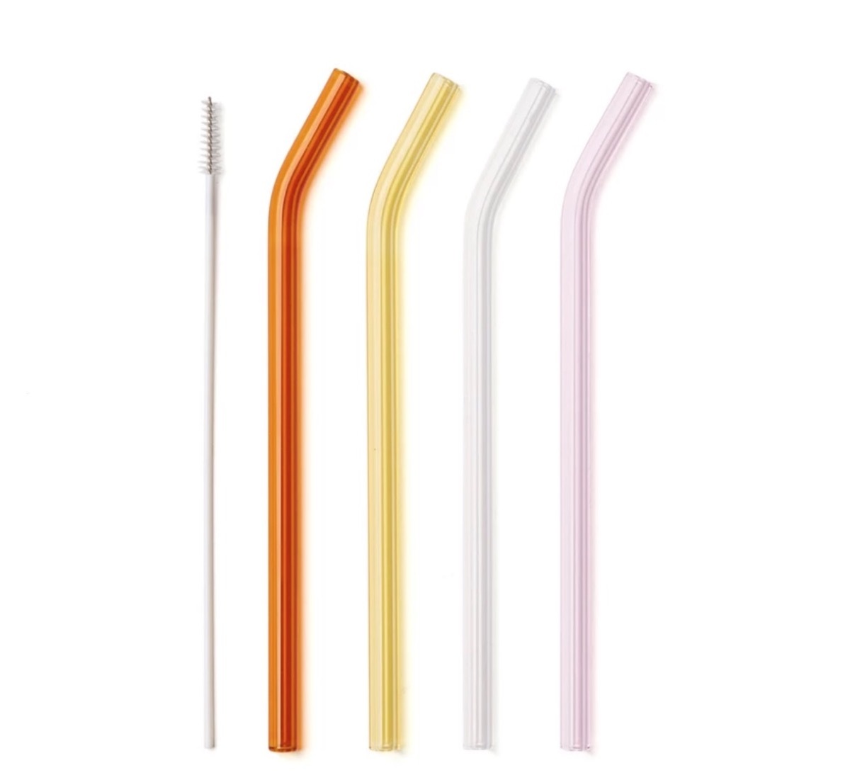 set of multi colored glass straws, best gifts for college students