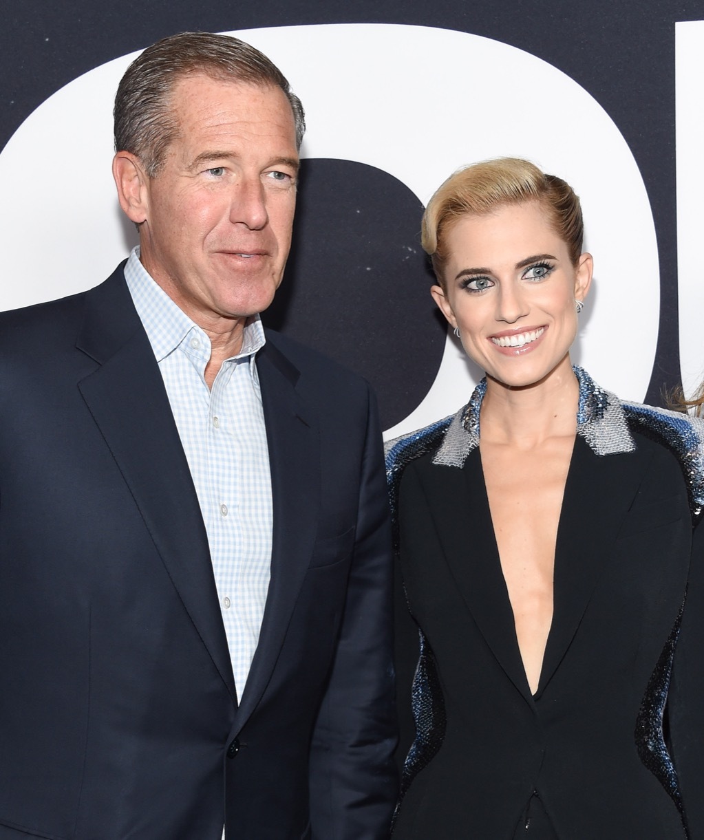 NBC News anchor Brian Williams and daughter Allison Williams