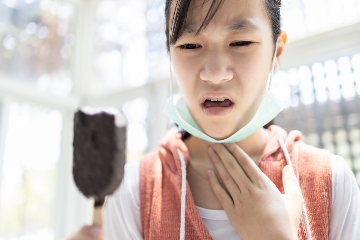 Woman can't taste ice cream