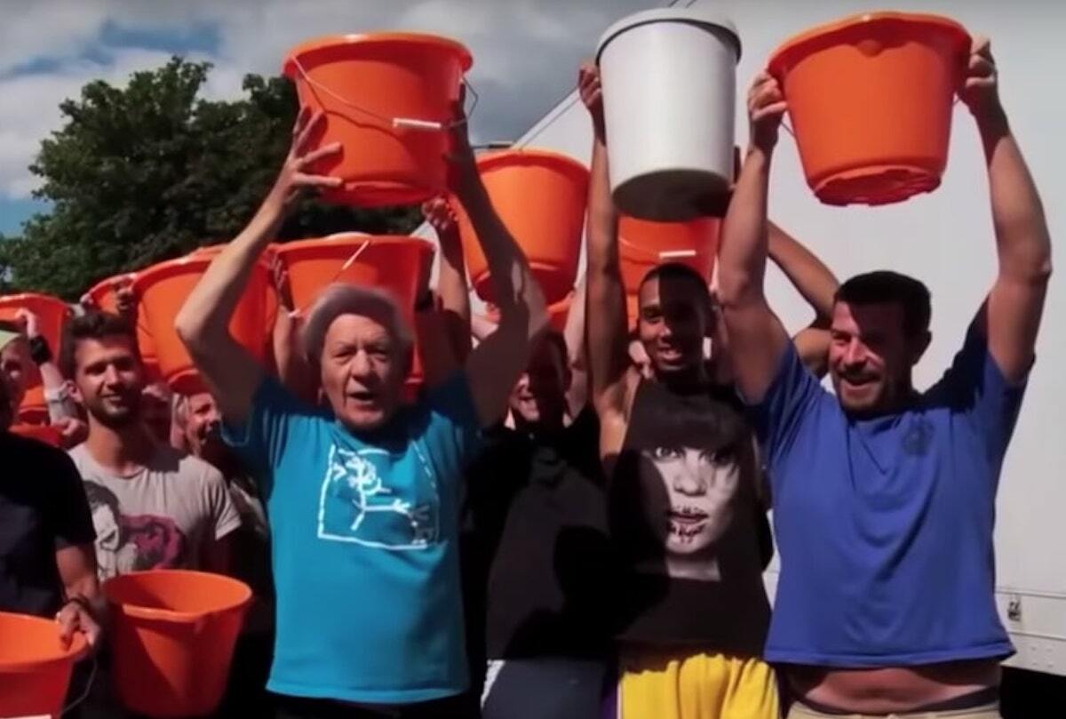 ian mckellan does als ice bucket challenge