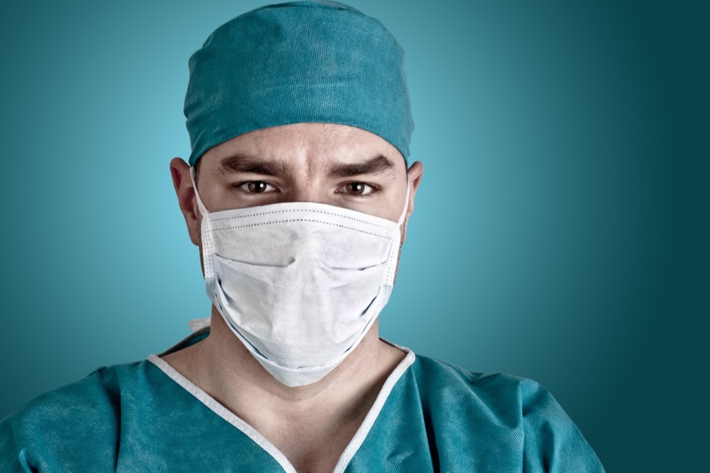 Doctor in surgical mask - gynecologist secrets 