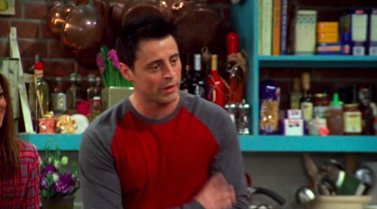 Matt LeBlanc with Jennifer Aniston's stand-in on Friends