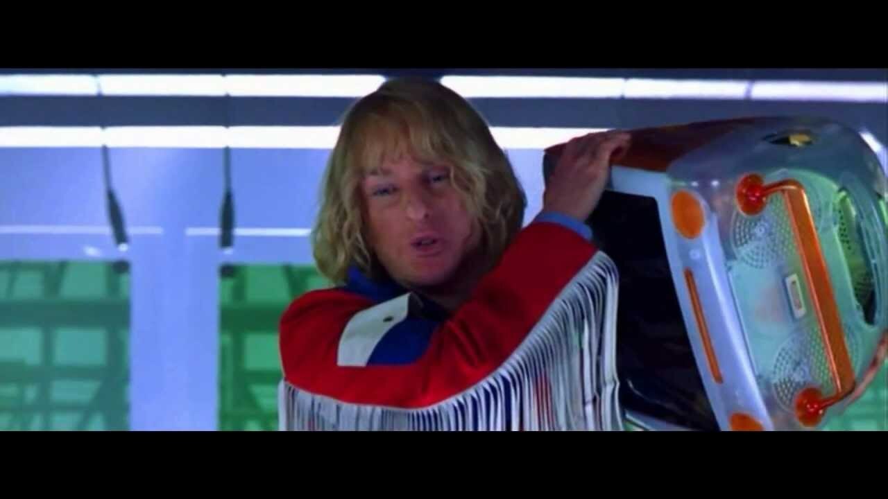 hansel breaks open computer in zoolander