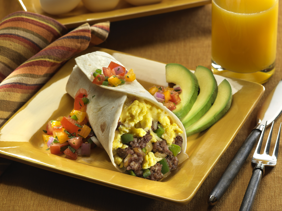 Sausage and Egg Breakfast Burrito