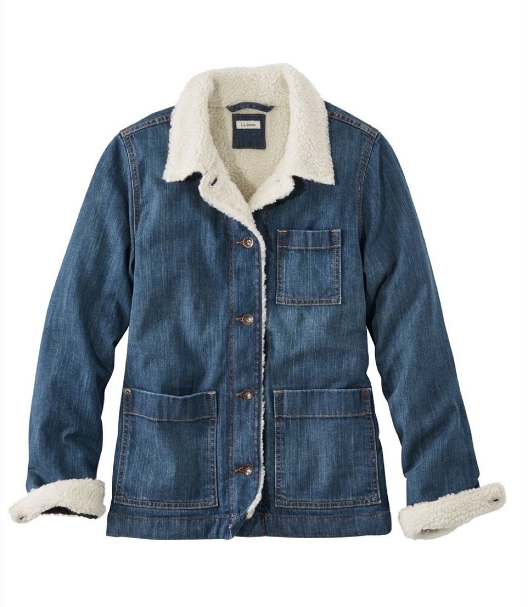 Sherpa lined jean jacket