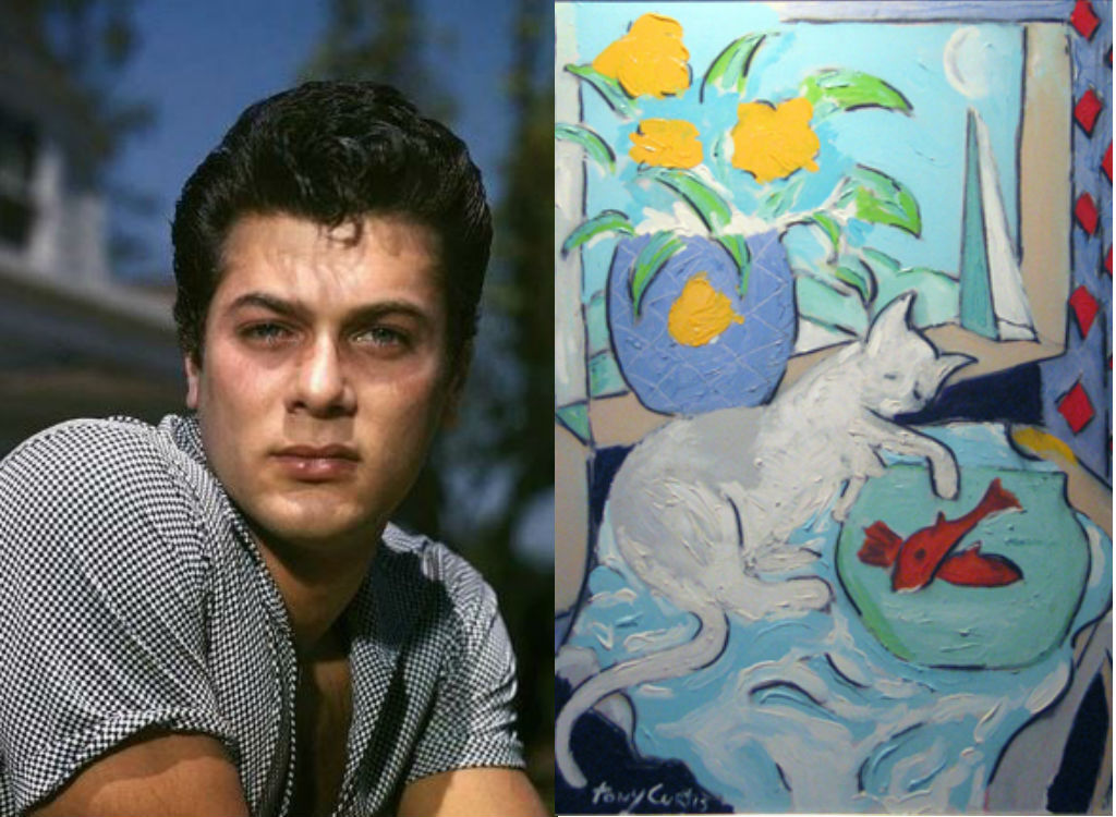 Tony Curtis painting