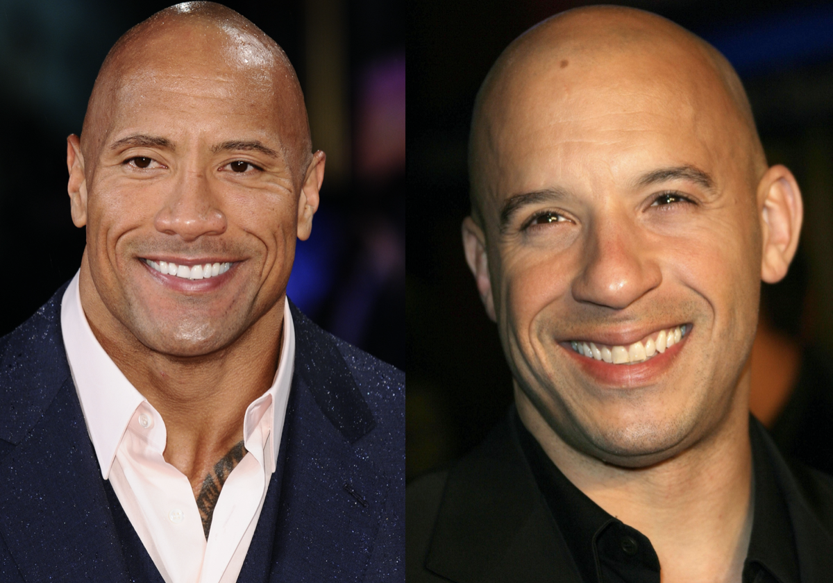 Dwayne Johnson and Vin Diesel