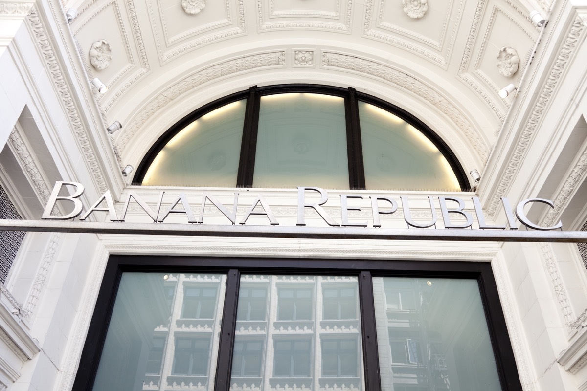 A Banana Republic store in Union Square in San Francisco, Calfifornia.