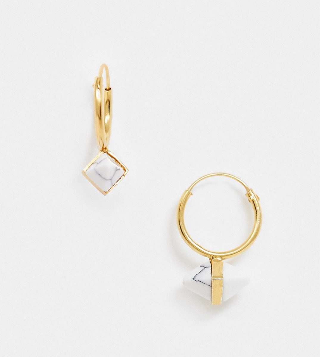 gold drop earrings