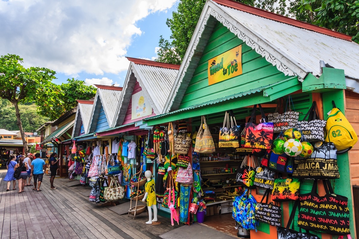 Ocho Rios Street Market in Jamaica