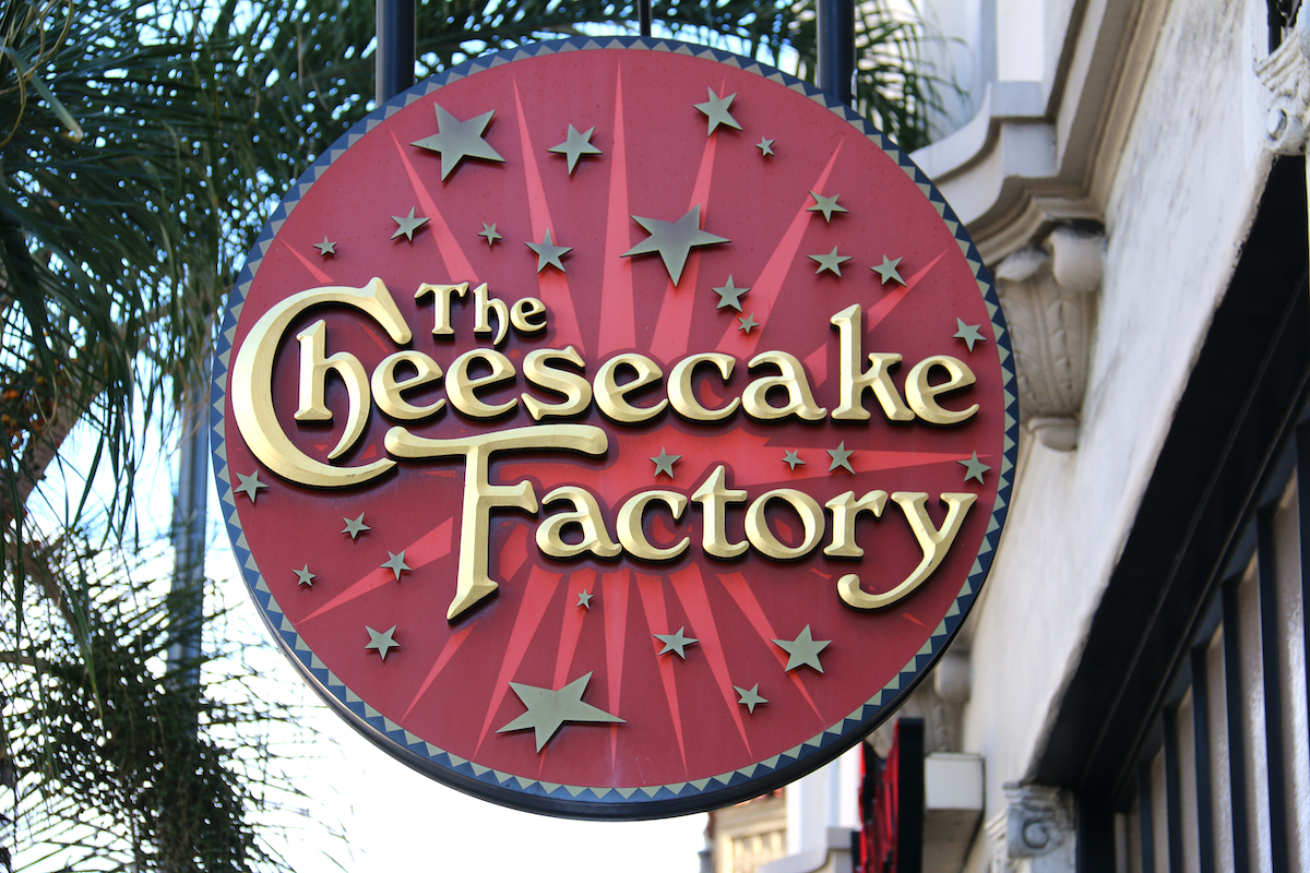 cheesecake factory logo sign