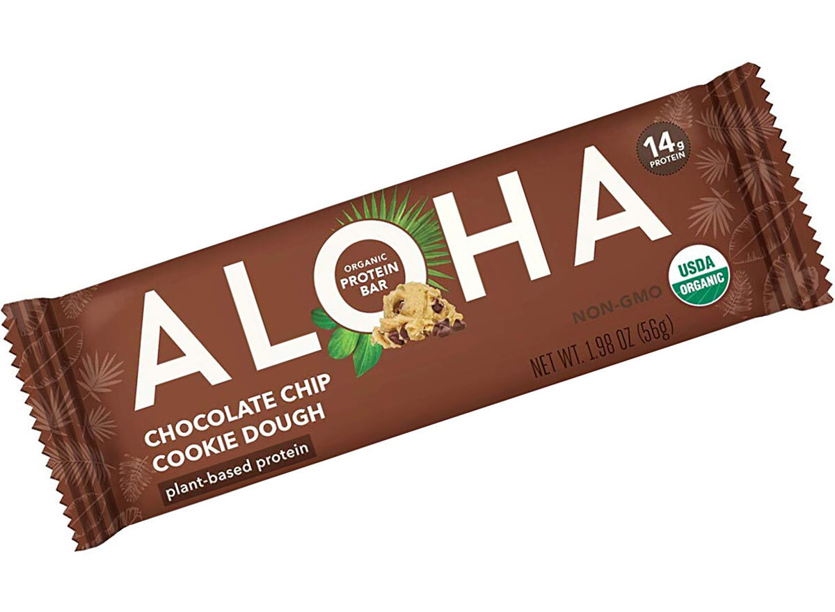 Aloha chocolate chip cookie dough protein bar