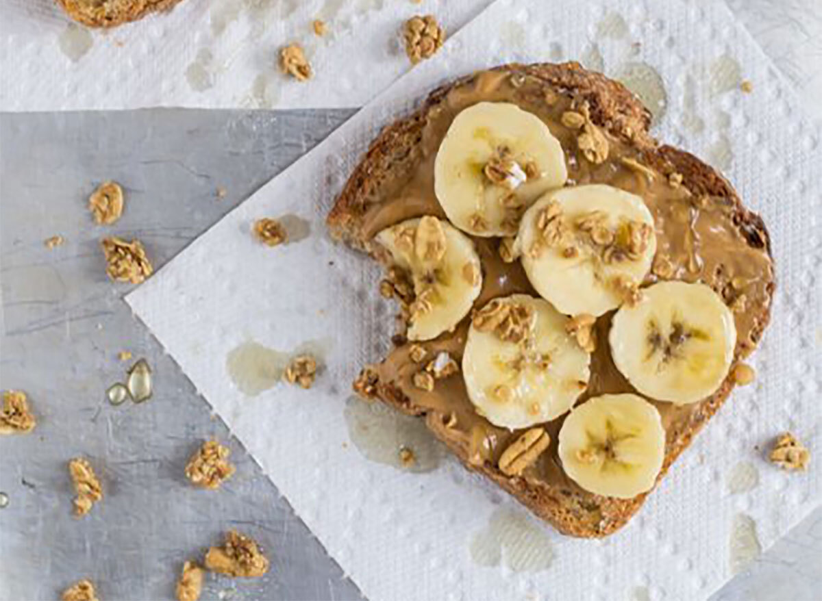 peanut butter banana toast