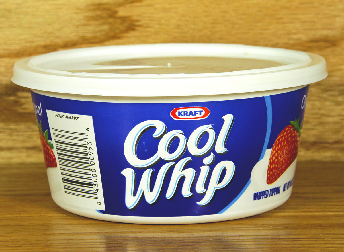 cool whip in tub