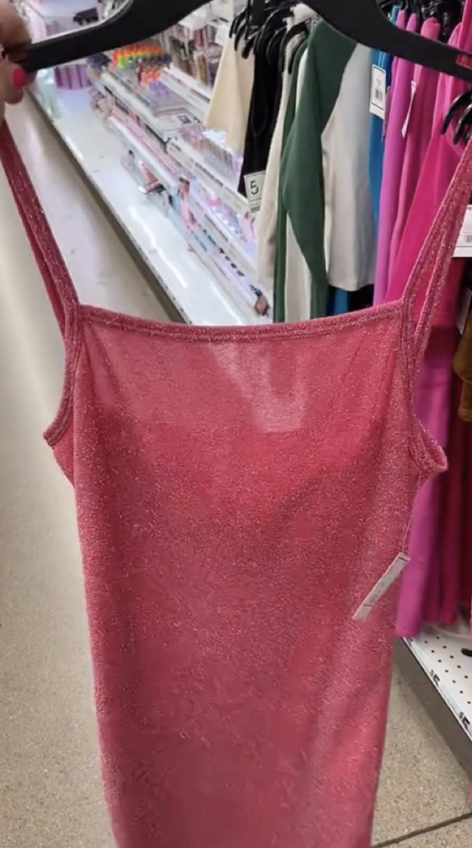 Sparkly Pink Tank Top Five Below