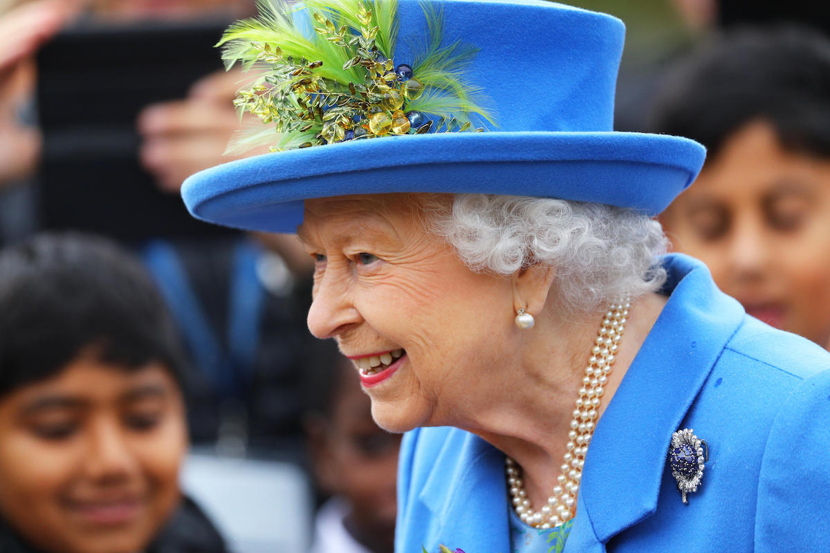 Queen Elizabeth II arrives to visit Haig Housing Trust, Morden, London, where she will officially open their new housing development for armed forces veterans and the ex-service community.