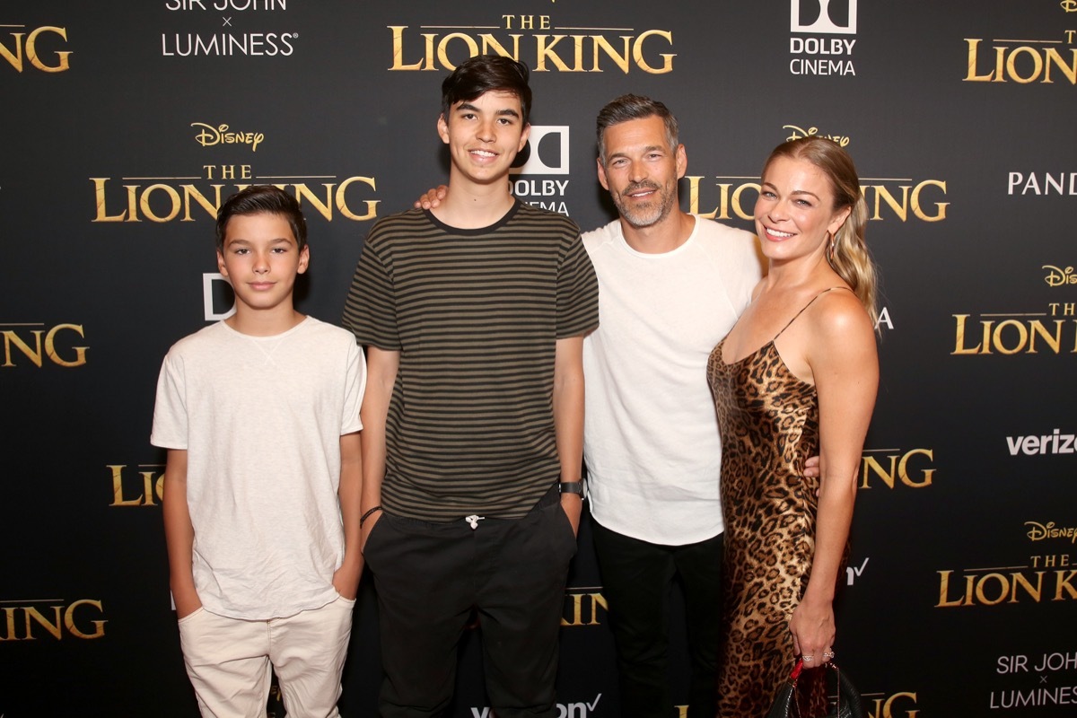 Jake Cibrian, Mason Cibrian, Eddie Cibrian, and LeAnn Rimes 2019