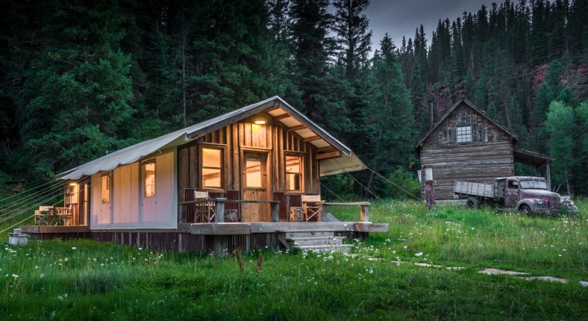 christy's tent at dunton hot springs in colorado