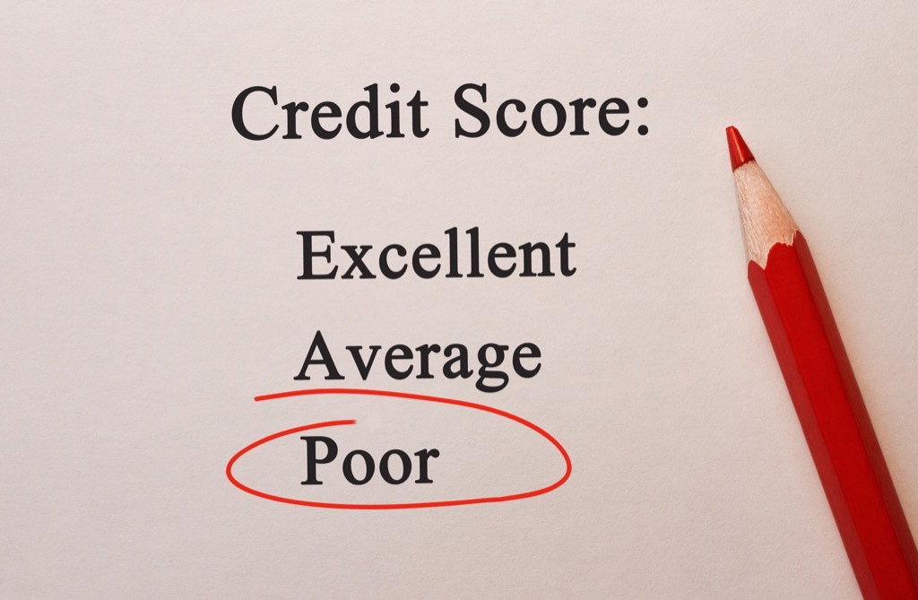 poor credit score