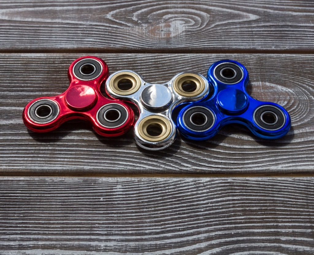 three fidget spinner examples