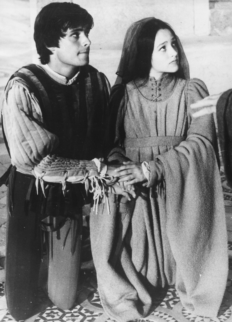 Leonard Whiting and Olivia Hussey in 