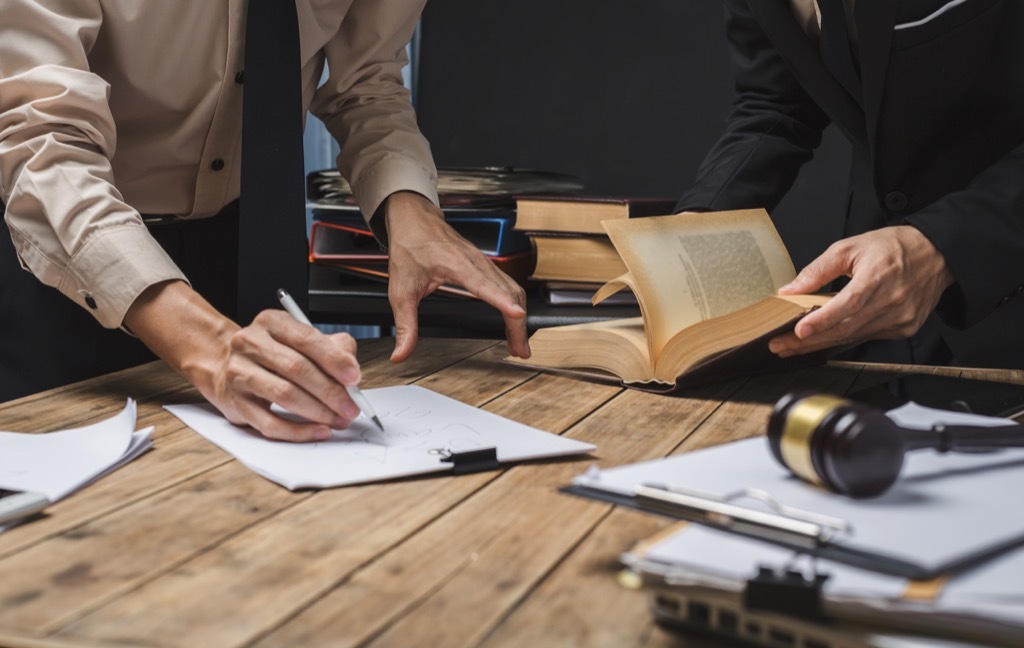 lawyers reading books