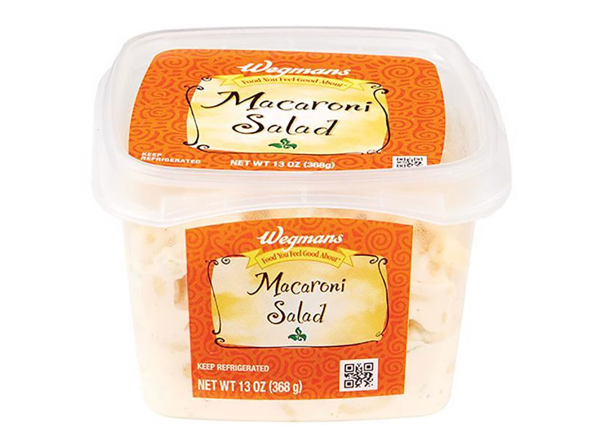 carton of wegmans macaroni salad