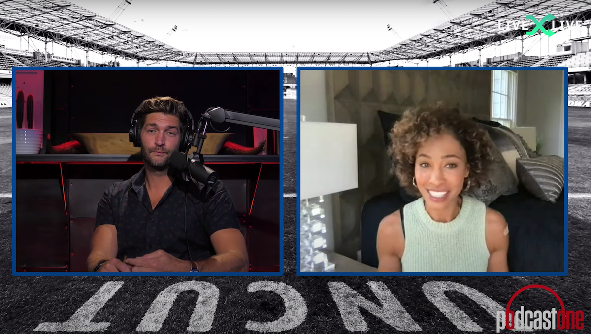 Jay Cutler and Sage Steele on 