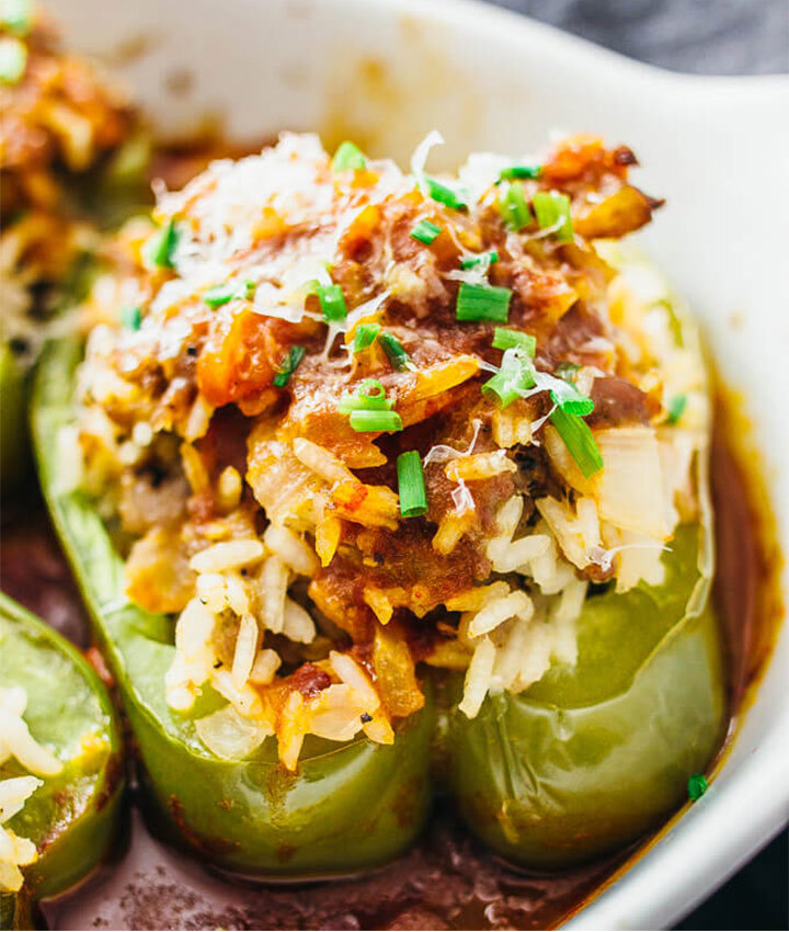 Easy italian stuffed pepper recipe blogger