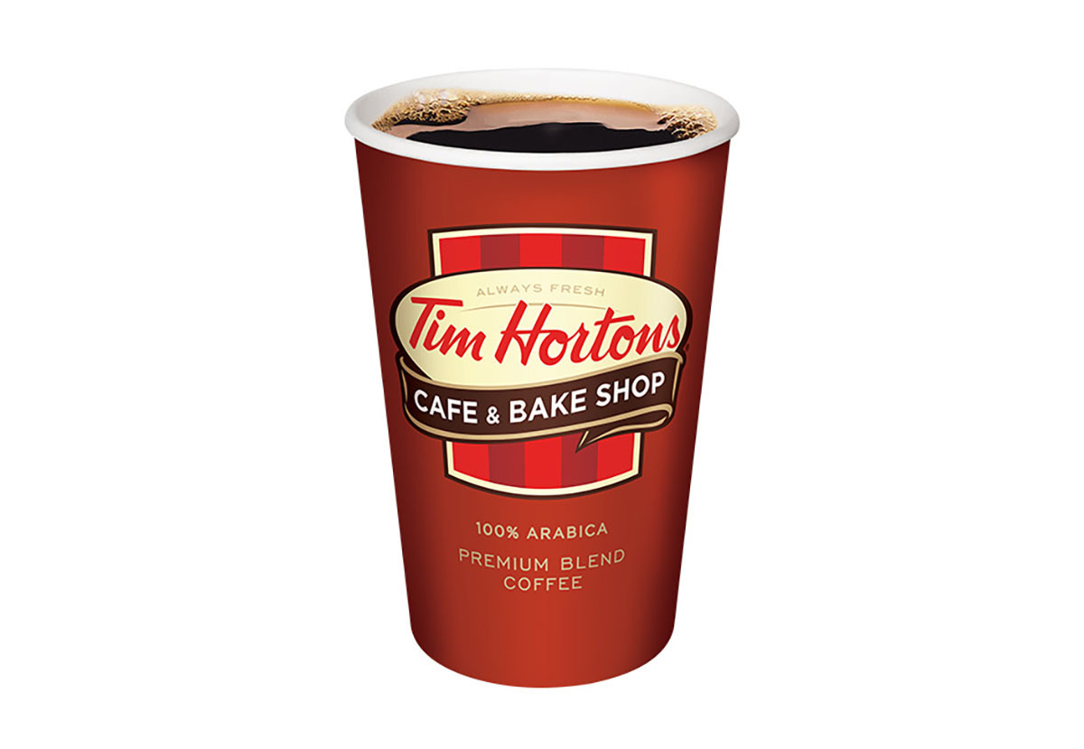 tim hortons original blend hot coffee