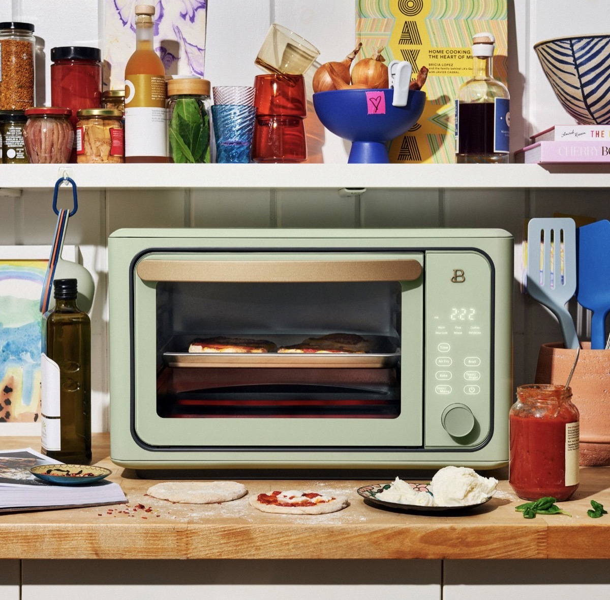 sage green air fryer toaster oven